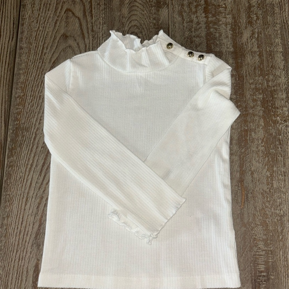 White ribbed long sleeve
